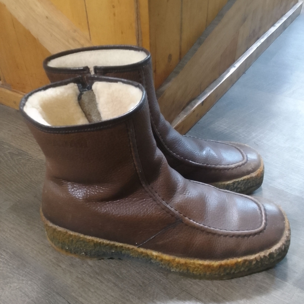 Pajar Brown Shearling-Lined Boots Mens 9.5